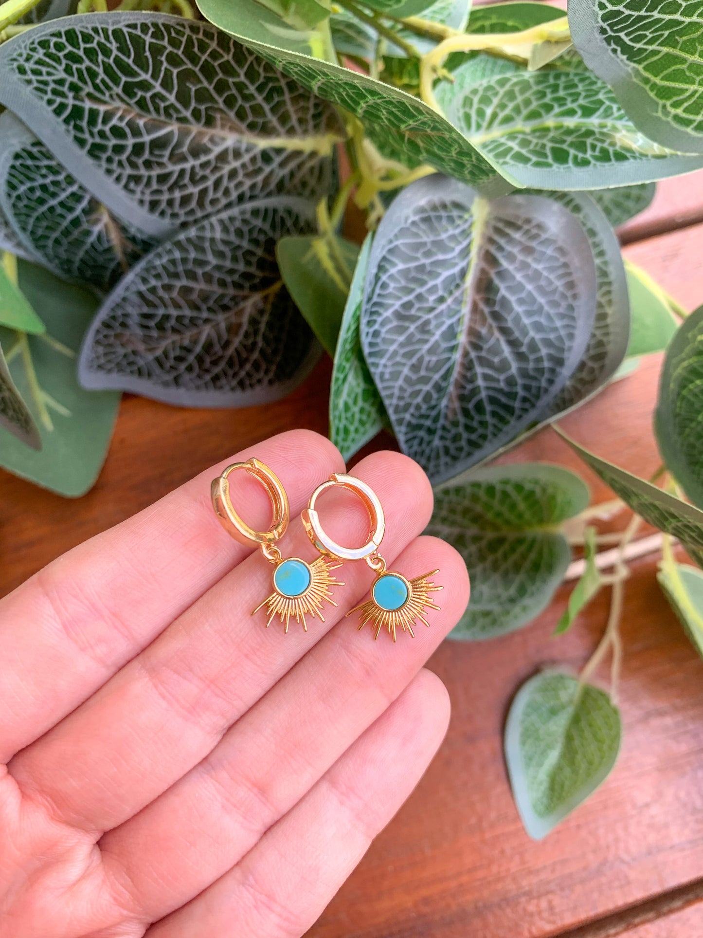 Gold Turquoise Sun Huggies