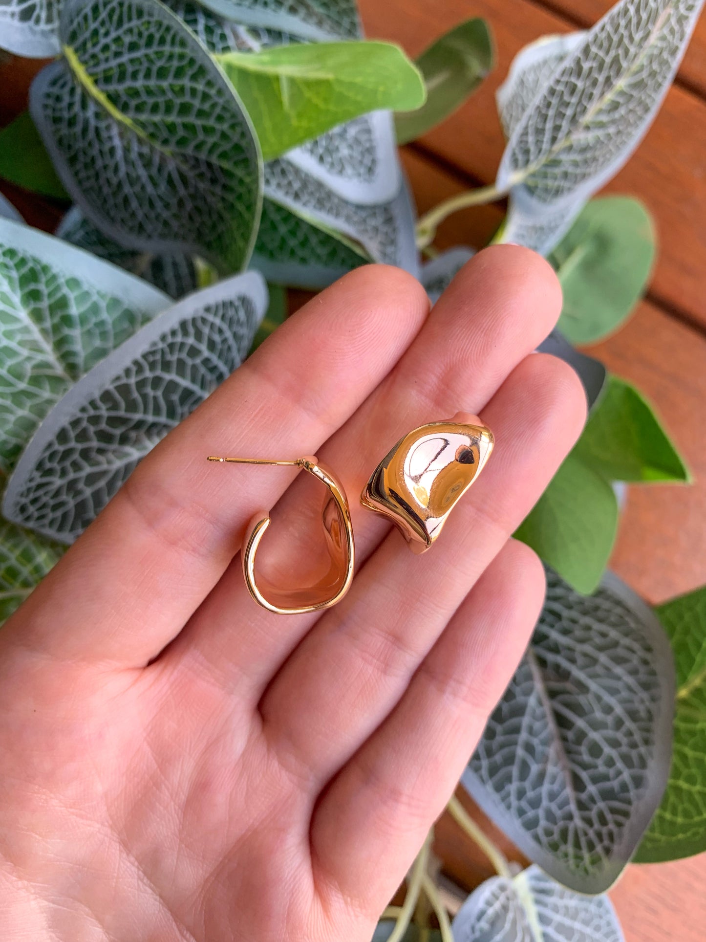 Gold Chunky Hoops