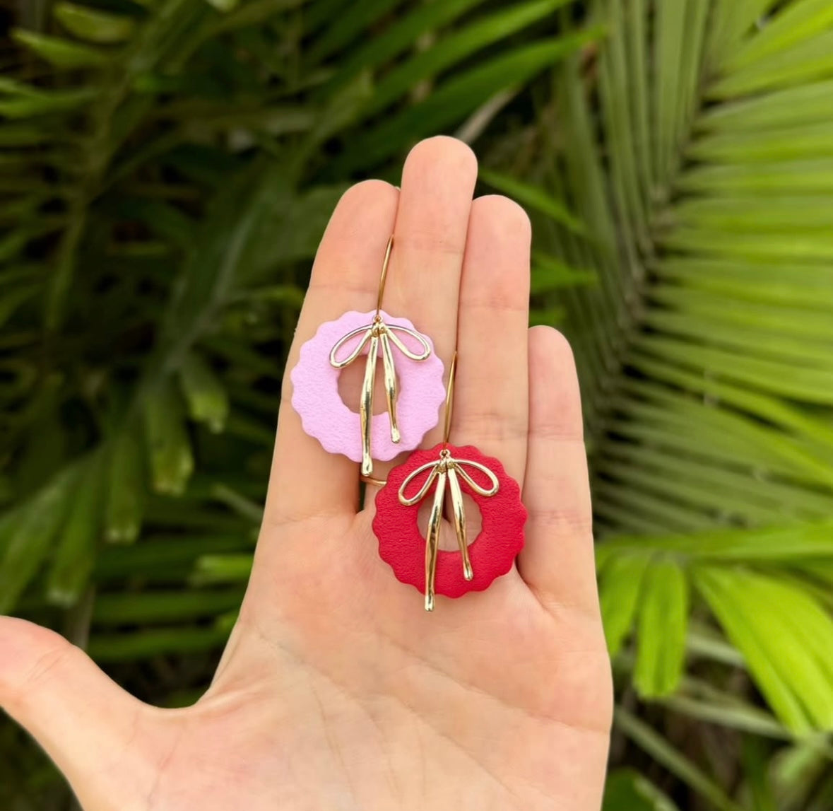 Christmas Wreaths - Pink & Red