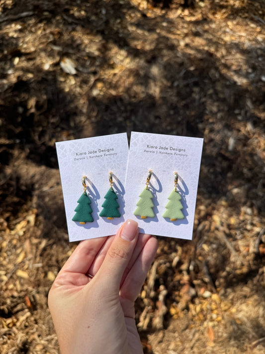 Green Christmas Tree Dangles