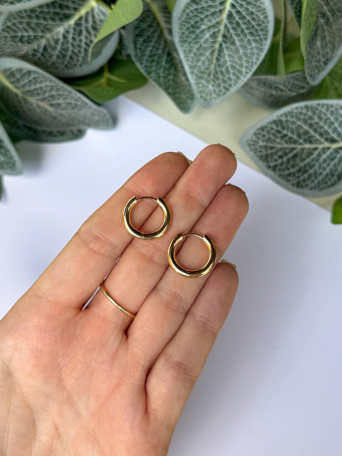 Simple Gold Hoops